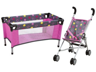 Zoom bild av MAXI PACK PUSHCHAIR + BED for dolls