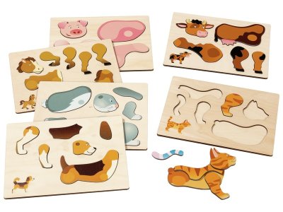 Zoom bild av 3D MAGNETIC PUZZLES SET Farm animals
