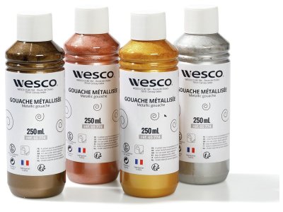 Zoom bild av GOUACHE METALLIC 4 x 250 ml