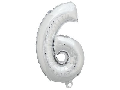 Zoom bild av SILVER NUMBER BALLOON