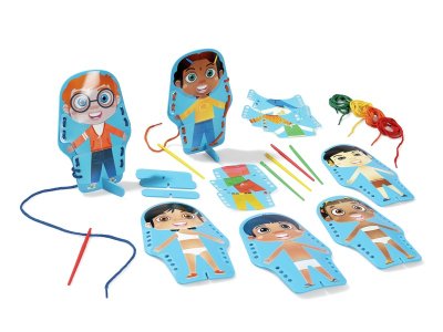 Zoom bild av Children of the world dress-up FLEXIBLE LACING GAME