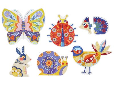 Zoom bild av PROGRESSIVE PUZZLES Garden animals