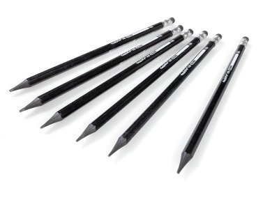 Zoom bild av GRAPHITE PENCILS WITH ERASER TIP