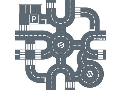 Zoom bild av FLOOR STICKER The track