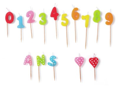 Zoom bild av BIRTHDAY CANDLES 1,2,3... years