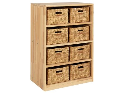 Zoom bild av SOLID WOODEN UNIT 8 baskets 3 shelves