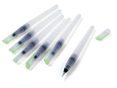 Zoom bild av PACK OF 6 PAINTBRUSHES WITH A RESERVOIR Medium tip