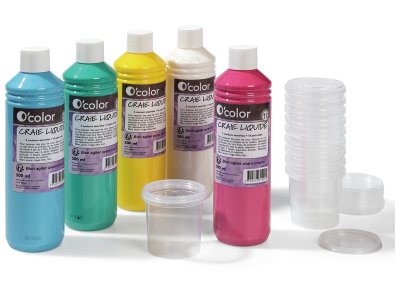 Zoom bild av LIQUID CHALK PAINT 5 x 500 ml + 10 empty pots