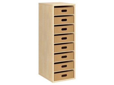 Zoom bild av MELAMINE COATED UNIT H: 102 cm - W: 36 cm 8 cardboard container