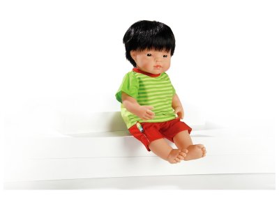 Zoom bild av DRESSED HARD BODY DOLL Roman 38 cm