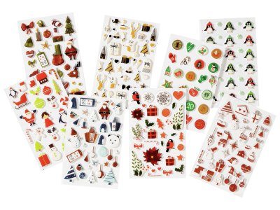 Zoom bild av 3D RELIEF STICKERS Christmas