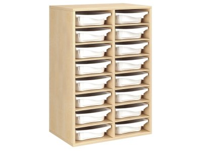 Zoom bild av MELAMINE COATED CABINET H: 102 cm - L: 70.5 cm 16 trays 14 shel