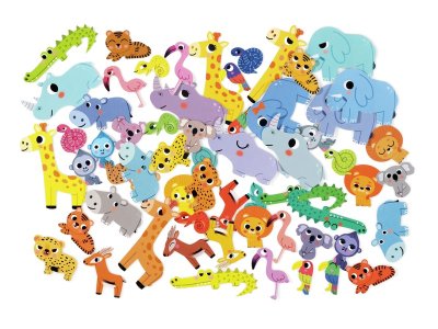 Zoom bild av ULTRA-GIANT THEMED STICKERS Wild animals