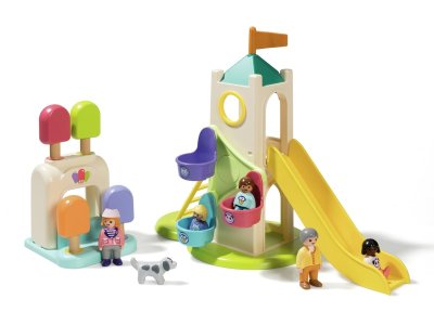 Zoom bild av PLAYMOBIL JUNIOR ADVENTURE TOWER WITH ICE CREAM BOOTH