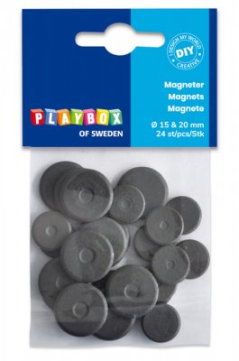 Magneter 24 st Ø 15 & 20 mm