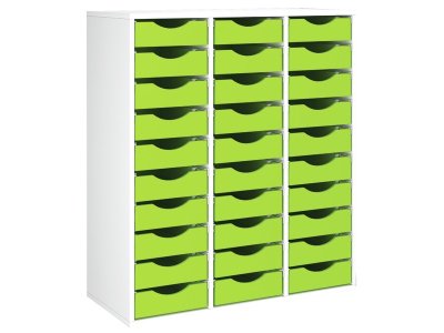Zoom bild av MELAMINE CABINET H: 118 cm - L: 105 cm Wooden Stop-Tray KIT (30