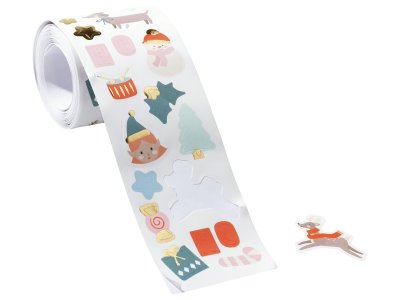 Zoom bild av FOIL THEMED STICKERS Christmas