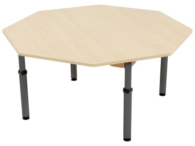 Zoom bild av LAMINATED TABLE TOP HEIGHT-ADJUSTABLE Ø 120 cm octagon