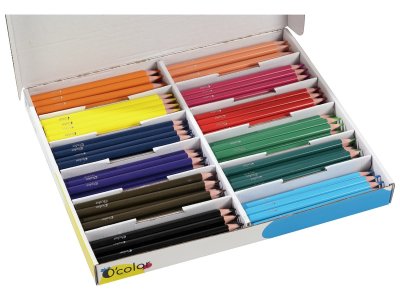 Zoom bild av VALUE LARGE ERGONOMIC COLOURED PENCILS CLASSPACK