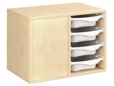 Zoom bild av MELAMINE COATED CABINET H: 51 cm - W: 70.5 cm 8 trays on rails