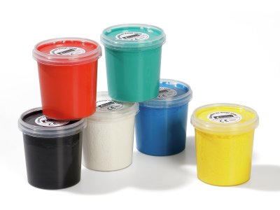 Zoom bild av GOUACHE FINGER PAINT Primary colours 6 x 125 ml
