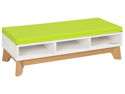 Zoom bild av KIDY S'COOL LOW UNIT 3 compartments H: 32 cm legs and cushion