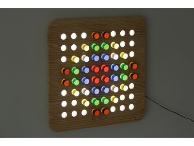 Zoom bild av Coloured cylinders LIGHT-UP SENSORY BOARD