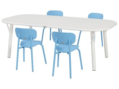 Zoom bild av Zoé TABLE 160 x 80 cm + 4 CHAIRS S2