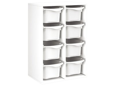 Zoom bild av MELAMINE CABINET H: 102 cm - L: 70.5 cm 8 trays on rails