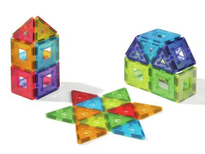Zoom bild av Polydron TRANSLUCENT MAGNETIC CONSTRUCTION 48 parts.