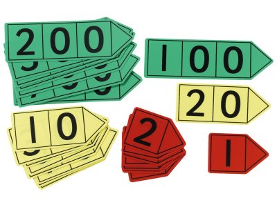 Zoom bild av MAXI PACK BASE 10 MAGNETIC ARROWS units, tens and hundreds