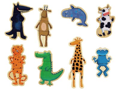 Zoom bild av MAGNETIC PUZZLE FUNNY ANIMALS
