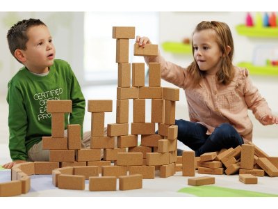 Zoom bild av CORK CONSTRUCTION BLOCKS 96 pieces