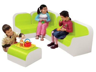 Zoom bild av Large corner sofa club KIT Height 32 cm