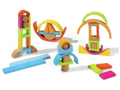 Zoom bild av WOOD AND CORK BUILDING BLOCKS