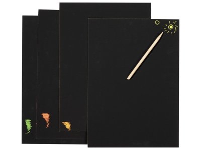 Zoom bild av A4 SCRATCH ART CARDS Fluorescent