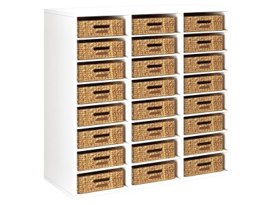 Zoom bild av MELAMINE CABINET H: 102 cm - L: 105 cm 24 baskets 21 shelves