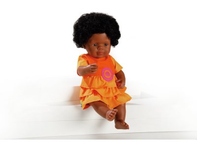 Zoom bild av DRESSED HARD BODY DOLL Victoria 38 cm