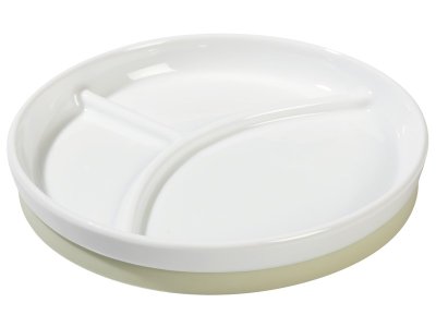 Zoom bild av NON-SLIP WHITE PORCELAIN TABLEWARE 3-compartment PLATE