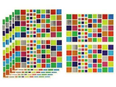 Zoom bild av MULTI-SIZE METALLIC STICKERS Square