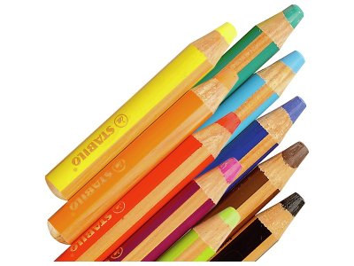 Zoom bild av Woody WATERCOLOUR PENCILS WITH EXTRA-WIDE LEADS x10
