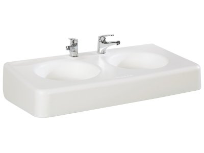 Zoom bild av PLASTIC WALL-MOUNTED WASHBASIN DOUBLE
