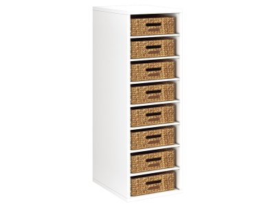 Zoom bild av MELAMINE CABINET H: 102 cm - L: 36 cm 8 baskets 7 shelves