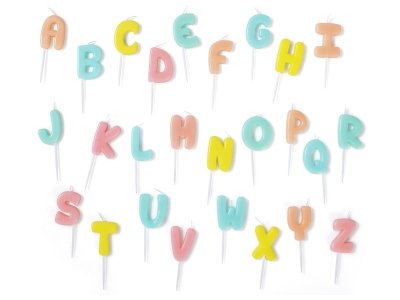 Zoom bild av MAXI PACK OF MINI LETTER CANDLES