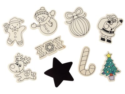 Zoom bild av MAGNETIC SHAPES TO COLOUR Christmas