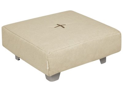 Zoom bild av SQUARE POUFFE With Cocoon Comfort metal legs