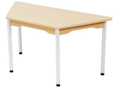 Zoom bild av MELAMINE TABLE TOP WITH METAL LEGS TRAPEZE Size 4