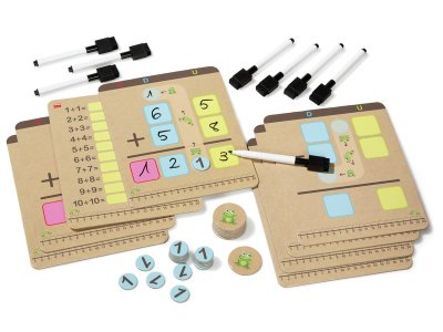Zoom bild av Addition and subtraction with carried numbers SET