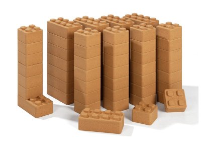 Zoom bild av GIANT CORK BUILDING BRICKS 66 pieces.