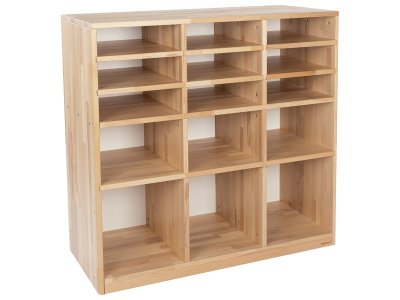 Zoom bild av SOLID WOODEN UNIT 12 shelves
